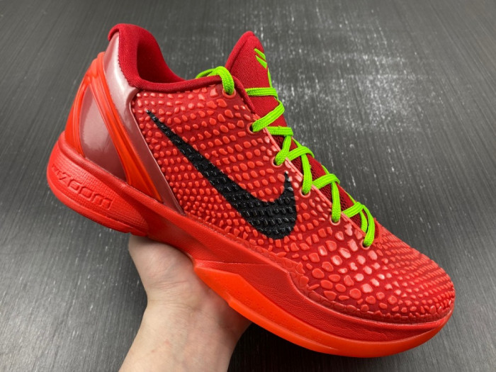 nike kobe 6 protro ‘reverse grinch’ fv4921-600