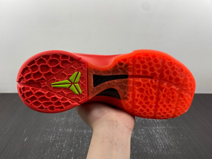 nike kobe 6 protro ‘reverse grinch’ fv4921-600