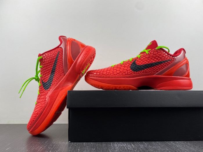 nike kobe 6 protro ‘reverse grinch’ fv4921-600
